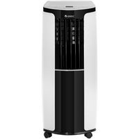 Gree - Portable Air Conditioner with Remote Control for a Room up to 350 Sq. Ft - White/Black