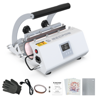 Mecpow - Tumbler Heat Press Machine, Mug Heat Press Heat Up Fast & Even, Adjustable Time Temperat...