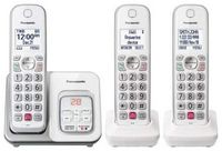 Panasonic - KX-TGD833W DECT 6.0 Expandable Cordless Phone System with Digital Answering System - ...