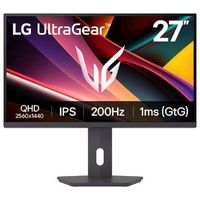 LG - UltraGear 27" IPS QHD 200Hz Gaming Monitor with DisplayHDR 400 (HDMI, DisplayPort) - Black