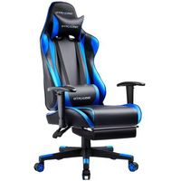 GTPlayer - GT002 Ergonomic Leather Ergonomic Gaming Chair - Blue