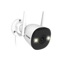 Defender - AI POWERED 4K Guard Pro Wi-Fi 6 Plug-in Power Security Camera - White