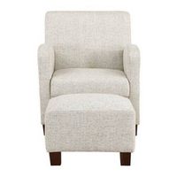 OSP Home Furnishings - Aiden Chair & Ottoman - Quartz