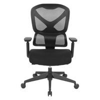 OSP Home Furnishings - High Back Mesh Back Manager’s Chair with Self-Adjusting Lumbar Support and...