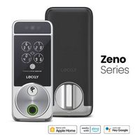 Lockly - Visage Smart Lock Wi-Fi Deadbolt Keyway/Fingerprint/Facial Unlock - Satin Nickel - Satin...