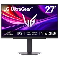 LG - UltraGear 27" IPS Dual Mode (4K UHD 180Hz, FHD 360Hz), 1ms, NVIDIA G-SYNC, AMD Freesync Gami...