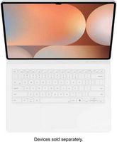 Samsung - Galaxy Tab S10 Ultra/S9 Ultra Book Cover Keyboard - White