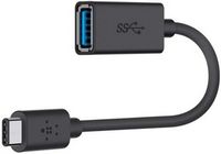 Belkin - USB-C to USB 3.0 Adapter with Charging and 10Gbps Data Transfer, Compatible with Apple a...