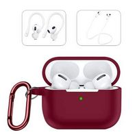 SaharaCase - Case for Apple AirPods Pro 2 (2nd Generation 2022) - Dark Red