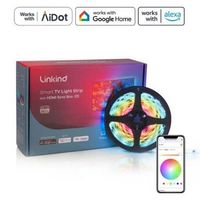 Linkind - LED TV Backlights for 65-90&quot; TVs with HDMI 2.0 Sync Box - Multicolor
