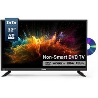 TuTu - 32" 720p HD 2K LED Non-Smart TV with Built-in DVD Player