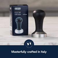 De'Longhi - 51mm Coffee Tamper - Black - Back View