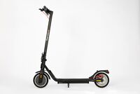 5th Wheel - V10MAX Foldable Electric Scooter w/ 12 mi Max Range and 18 mph Max Speed - Black - Back View