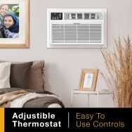 Whirlpool - 550 sq ft 12,000 BTU Through the Wall Air Conditioner - White - Back View