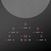 ZLINE - 36 in. Induction Cooktop with 5 burners (RCIND-36) - Black - Back View