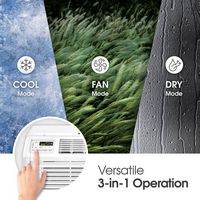 LG - 6,000 BTU 115V Window Air Conditioner with Remote Control - White - Back View