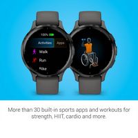 Garmin - Venu 3S GPS Smartwatch 41 mm Fiber-reinforced polymer - Stainless Steel and Pebble Gray - Back View