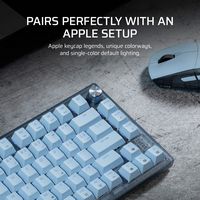 CORSAIR - K65 PLUS RGB 75% Wireless Mechanical Pre-Lubed MLX Red Linear Switch Gaming Keyboard fo... - Back View