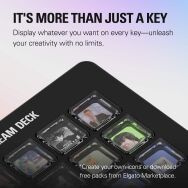 Elgato - Stream Deck Scissor Keys - Black - Back View