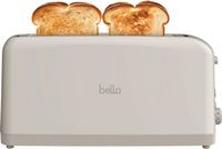 Bella - Fits-anywhere Kitchenware: 4-Slice Slim Toaster with Long Wide Slots - Oatmilk - Back View