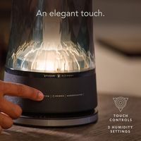 Vornado - Lucerna 2 Alchemy 1 gallon Ultrasonic Humidifier - Black - Back View