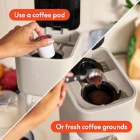 Bella - Single-Serve Coffee Maker - Oatmilk - Back View