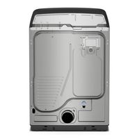 Maytag - 7.4 Cu Ft. Smart Electric Dryer with Pet Pro Option and Extra Power - Classic SIlver - Back View