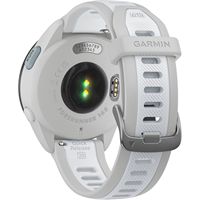 Garmin - Forerunner 165 Music GPS Smartwatch 43 mm Fiber-Reinforced Polymer - Gray/Whitestone - Back View