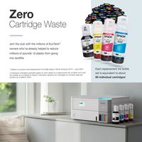 Epson - EcoTank ET-3930 Wireless All-in-One Color Supertank Inkjet Printer - White - Back View