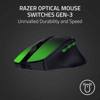 Razer - Basilisk Mobile Optical Gaming Mouse - Wireless - Black - Back View