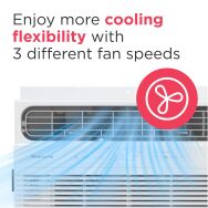 Frigidaire - 115V 8,000 BTU 350 Sq. Ft. Smart Window Air Conditioner with 3,500 BTU Supplemental ... - Back View
