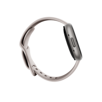 Google - Fitbit Sense 2 Advanced Health Smartwatch - Works with Android and iOS - Platinum - (2022) - Back View