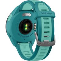 Garmin - Forerunner 165 Music GPS Smartwatch 43 mm Fiber-Reinforced Polymer - Turquoise/Aqua - Back View