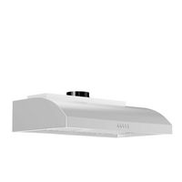 ZLINE - 30 inches - Externally Vented - Under cabinet Range Hood - Brushed Stainless Steel - Back View