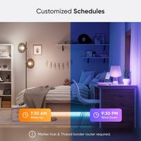 Nanoleaf Matter A19 Smart LED Light Bulb - WiFi & Matter-Enabled (2 Pack) - Multicolor - Back View
