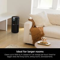 Shark - Air Purifier MAX with True NanoSeal HEPA, Cleansense IQ, Odor Lock, Cleans up to 1200 Sq.... - Back View
