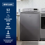 Maytag - 5.2 Cu. Ft. High Efficiency Smart Top Load Washer with Extra Power Button - Metallic Slate - Back View