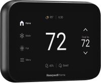 Honeywell Home - X8S Smart Thermostat with Video Doorbell Compatibility, and IAQ Control - Black - Back View