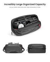 tomtoc - Arccos-G47 Steam Deck Travel Bag Carrying Case for Steam Deck OLED/ASUS ROG Ally X, Port... - Back View