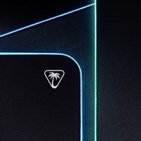 Turtle Beach - Sense AIMO XXL Ultra-Wide RGB Illumination Gaming Mousepad - Black - Back View