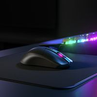 SteelSeries - Rival 3 Lightweight Wireless Optical Gaming Mouse with Brilliant Prism RGB Lighting... - Back View
