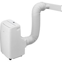 LG - 300 Sq. Ft. Smart Portable Air Conditioner 7,300 BTU - White - Back View