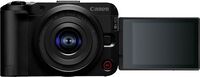 Canon - EOS R50 V 4K Video Mirrorless Camera with RF-S14-30mm F4-6.3 IS STM PZ Lens - Black - Back View