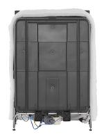 Whirlpool - Quiet Dishwasher with Boost Cycle and Pocket Handle .- Fingerprint Resistant - Stainl... - Back View