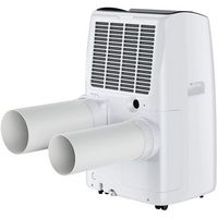 TCL - Q-Series 450 Sq. Ft. Smart Inverter Portable Air Conditioner - White - Back View