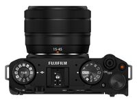 Fujifilm - X-M5 Body with XC15-45mmF3.5-5.6 OIS PZ Lens Kit - Black - Back View