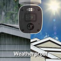 Swann - Add-On Bullet Security Camera for DVR, 4K UHD Video, Flashing and Spotlight, Outdoor Nigh... - Back View