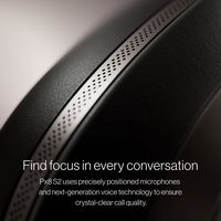Bowers & Wilkins - B&W Px8 S2 Over-Ear BluetoothHeadphones - Onyx Black - Back View