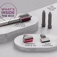 Shark - FlexFusion Air + Ceramic Styling & Drying System with Scalp Shield Mode - Metallic Mist - Back View