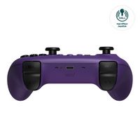 8BitDo - Ultimate 2.4G Wireless Controller with Dock and Hall Effect Joysticks - Purple - Back View